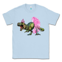 Dusty Blue balerina t rex dinosaur with tutu Classic Tee - Artiststas
