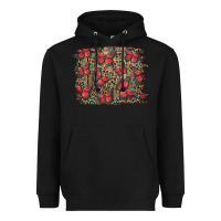 Black Easter Butterflies Background Heavyweight Hoodie - RanaPortraitStore