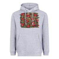 Heather Grey Easter Butterflies Background Heavyweight Hoodie - RanaPortraitStore