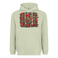 Matcha Easter Butterflies Background Heavyweight Hoodie - RanaPortraitStore