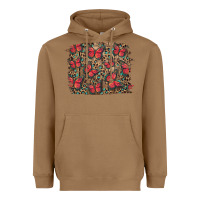 Toasted Coconut Easter Butterflies Background Heavyweight Hoodie - RanaPortraitStore