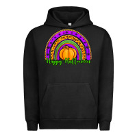 Pigment Black happy halloween rainbow Urban Hoodie - Jasminsmagicworld