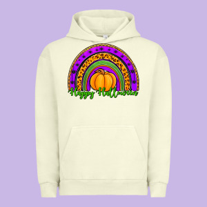 Happy Halloween Rainbow Urban Hoodie Designed By Jasminsmagicworld