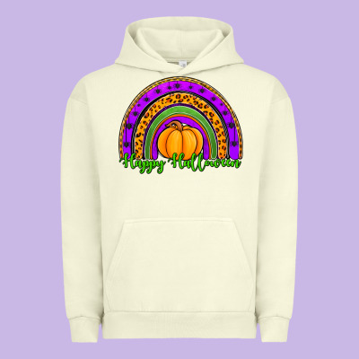 Happy Halloween Rainbow Urban Hoodie Designed By Jasminsmagicworld