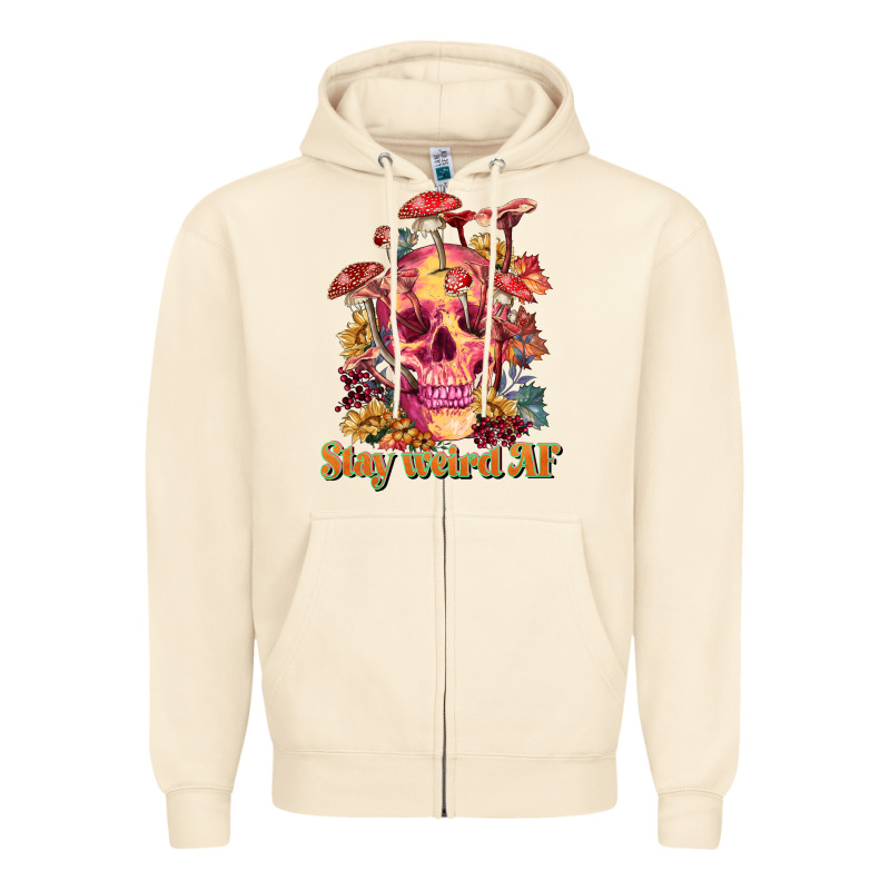 Stay Weird Af Zipper Hoodie by RanaPortraitStore | Teevron