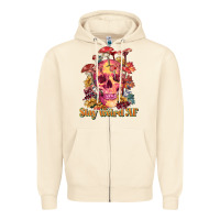 Sandshell stay weird af Zipper Hoodie - RanaPortraitStore