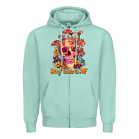 Seafoam stay weird af Zipper Hoodie - RanaPortraitStore