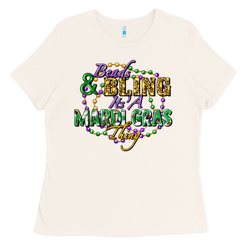 Heads And Bling It's' A Mardi Gras Thing Ladies Tee by FaDigitalArtStudio | Teevron