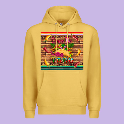 Cinco De Taco Paper Serape Leopard Wooden Premium Hoodie Designed By Artiststas