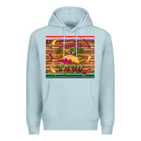 Blue Mist cinco de taco paper serape leopard wooden Premium Hoodie - Artiststas