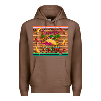 Chestnut cinco de taco paper serape leopard wooden Premium Hoodie - Artiststas