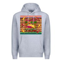 Heather Grey cinco de taco paper serape leopard wooden Premium Hoodie - Artiststas
