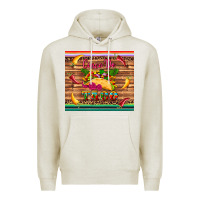 Oatmeal Heather cinco de taco paper serape leopard wooden Premium Hoodie - Artiststas