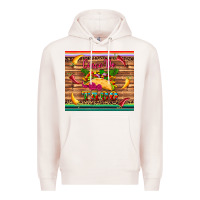 Pale Pink cinco de taco paper serape leopard wooden Premium Hoodie - Artiststas