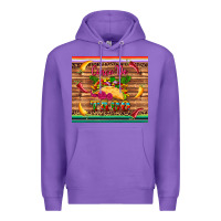 Purple cinco de taco paper serape leopard wooden Premium Hoodie - Artiststas