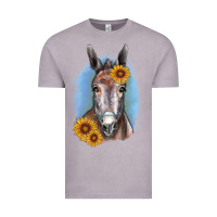 Vintage Zinc Sunflower Donkey Vintage Tee - RanaPortraitStore