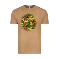 Vintage Camel camouflage and leopard patch Vintage Tee - BundleAndBundleShop