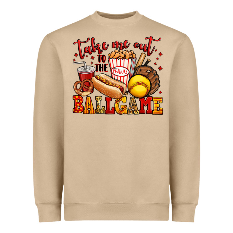 Take Me Out To The Ball Game Softball Heavyweight Sweatshirt by Jasminsmagicworld | Teevron
