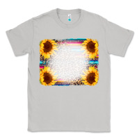 Moon Dust Serape Bleached Sunflowers Leopard Background Classic Tee - CowCowDesign