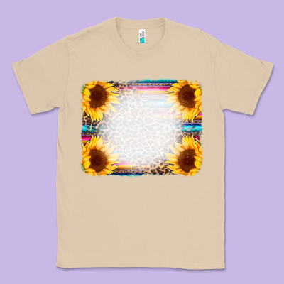 Serape Bleached Sunflowers Leopard Background Classic Tee Designed By Cowcowdesign