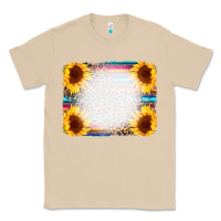 Mushroom Serape Bleached Sunflowers Leopard Background Classic Tee - CowCowDesign