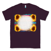 Plum Serape Bleached Sunflowers Leopard Background Classic Tee - CowCowDesign