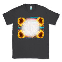 Smoke Serape Bleached Sunflowers Leopard Background Classic Tee - CowCowDesign