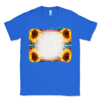 True Royal Serape Bleached Sunflowers Leopard Background Classic Tee - CowCowDesign