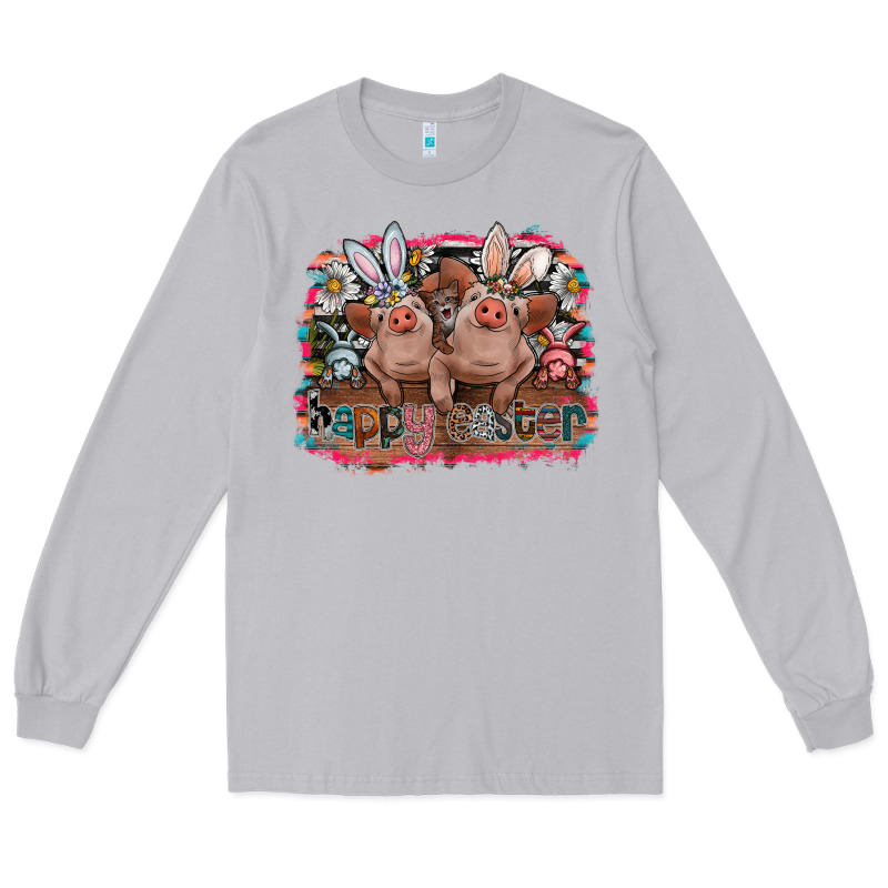 Happy Easter Long Sleeve Tee by CowhideDigitalArt | Teevron