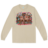 Mushroom Happy Easter Long Sleeve Tee - CowhideDigitalArt