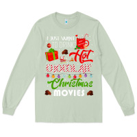 Matcha i just want to drink hot chocolate watch christmas movies premium Long Sleeve Tee - baoMotion