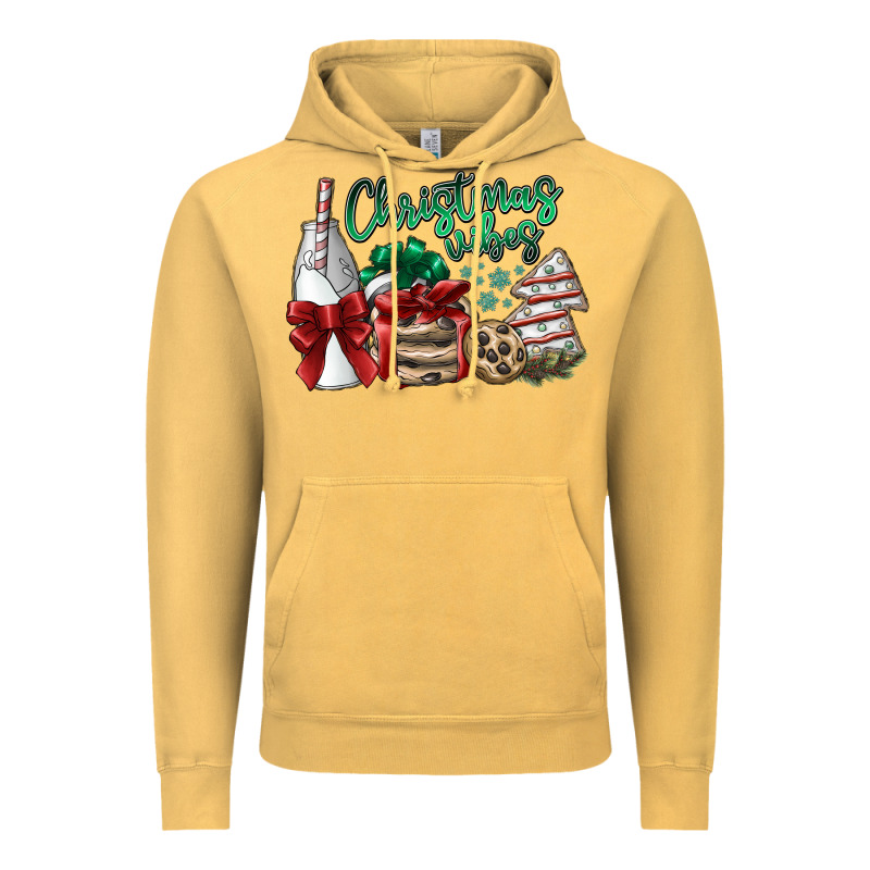 Christmas Vibes Vintage Hoodie by SublimationCraftShop | Teevron