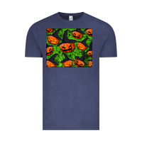 Vintage Denim halloween pumpkin mouse pad Vintage Tee - BundleAndBundleShop