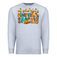 Heather Grey My blood type is pumpkin spice Premium Sweatshirt - RanaPortraitStore