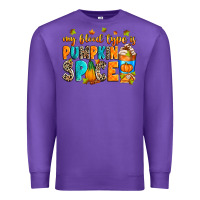 Purple My blood type is pumpkin spice Premium Sweatshirt - RanaPortraitStore