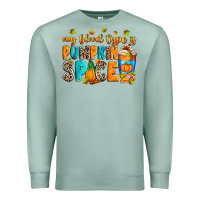 Seafoam My blood type is pumpkin spice Premium Sweatshirt - RanaPortraitStore