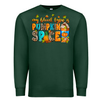 Sports Green My blood type is pumpkin spice Premium Sweatshirt - RanaPortraitStore