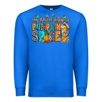 True Royal My blood type is pumpkin spice Premium Sweatshirt - RanaPortraitStore