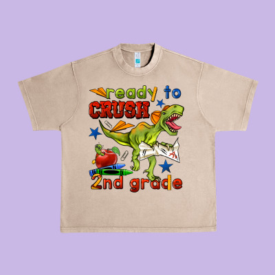 Ready To Crush 2nd Grade Urban Heavy Tee Designed By Bundleandbundleshop