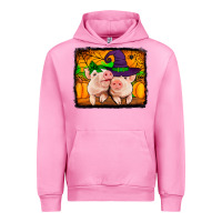 Fuchsia Pink halloween pigs Urban Hoodie - Jasminsmagicworld