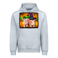 Heather Grey halloween pigs Urban Hoodie - Jasminsmagicworld