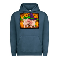 Pigment Midnight Navy halloween pigs Urban Hoodie - Jasminsmagicworld