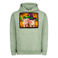 Pigment Oil Green halloween pigs Urban Hoodie - Jasminsmagicworld