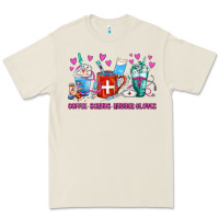 Bone Coffee Nurse Repeat Nurse Coffee Cups Premium Tee - FaDigitalArtStudio