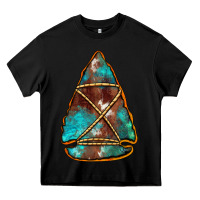 Black turquoise cowhide arrowhead Heavy Core Tee - Jasminsmagicworld