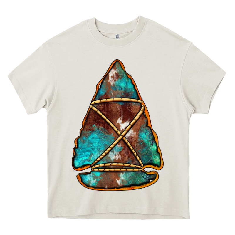 Turquoise Cowhide Arrowhead Heavy Core Tee by Jasminsmagicworld | Teevron