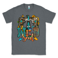 Charcoal Heather western wild soul Classic Tee - OliviaCreatesArt