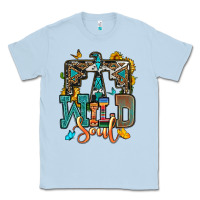 Dusty Blue western wild soul Classic Tee - OliviaCreatesArt