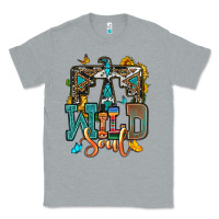 Heather Grey western wild soul Classic Tee - OliviaCreatesArt