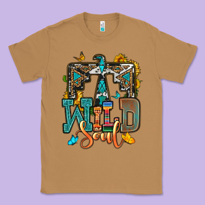 Western Wild Soul Classic Tee Designed By Oliviacreatesart